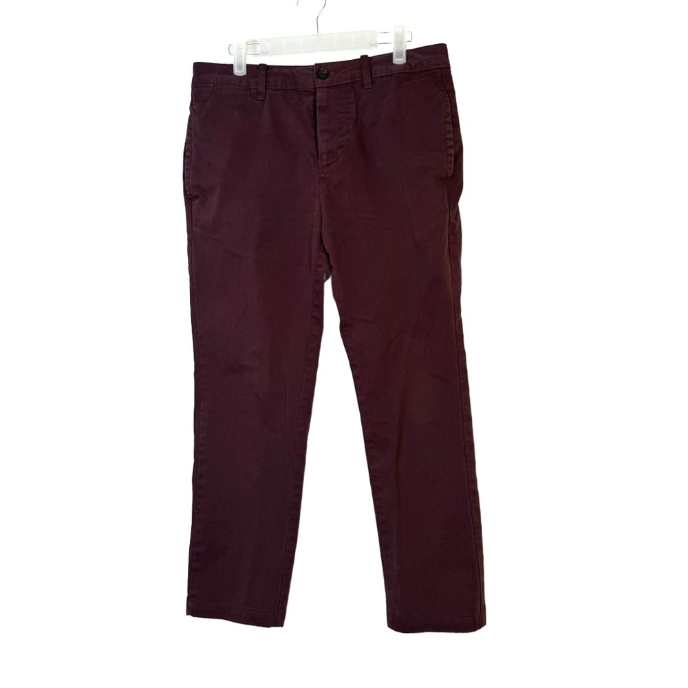 Jack Wills Jeans Men's 30R Red Skinny 100% Cotton Button-Front Coin Pockets M95